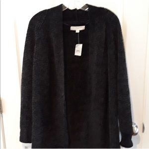 Loft Open Front Chenille Cardigan